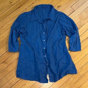 Linen✨ Cut Loose Button Down